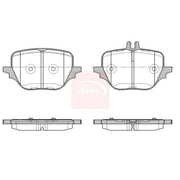 Apec Rear Brake Pad Set PAD2457