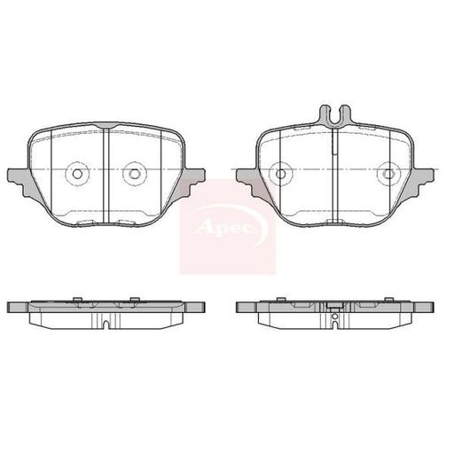 Apec Rear Brake Pad Set PAD2457