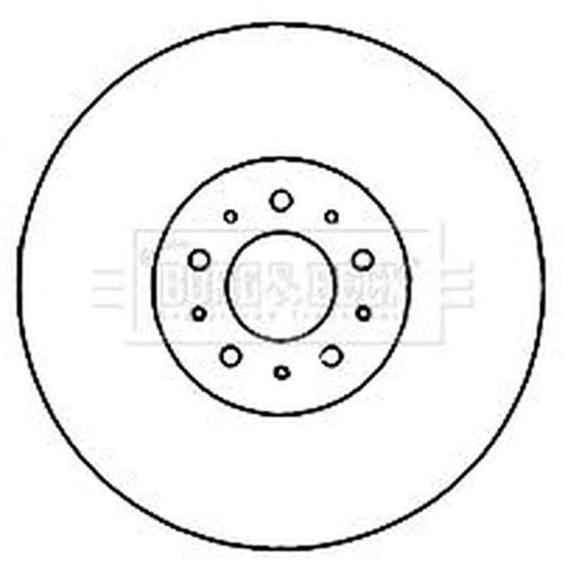 Borg & Beck 2 x Vented Front Brake Discs BBD5945S