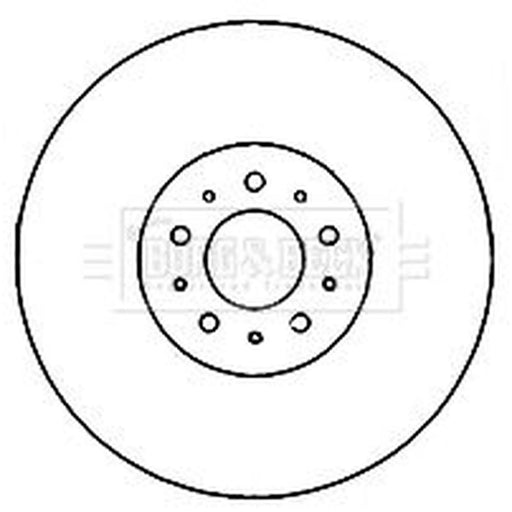 Borg & Beck 2 x Vented Front Brake Discs BBD5945S