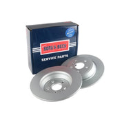 Borg & Beck 2 x Solid Rear Brake Discs BBD5422