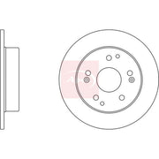 Apec 2 x Solid Rear Brake Discs DSK2381