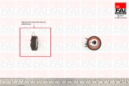 FAI Timing Belt Tensioner Pulley OD ID Wide