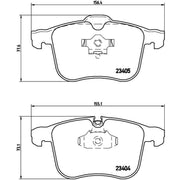 Brembo 4 x Front Brake Pad Set P59049
