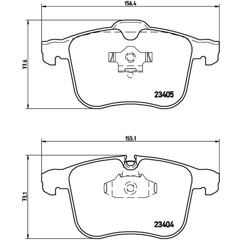 Brembo 4 x Front Brake Pad Set P59049