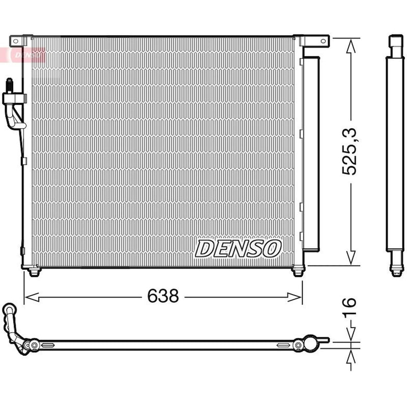 Denso Air Conditioning Condenser DCN10049