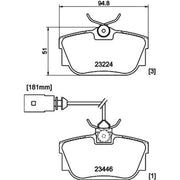DON Rear Brake Pad Set PCP1630