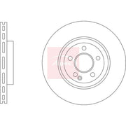 Apec 2 x Vented Front Brake Discs DSK3431