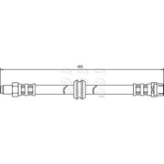 Apec Brake Hydraulic Hose Line Front HOS3001