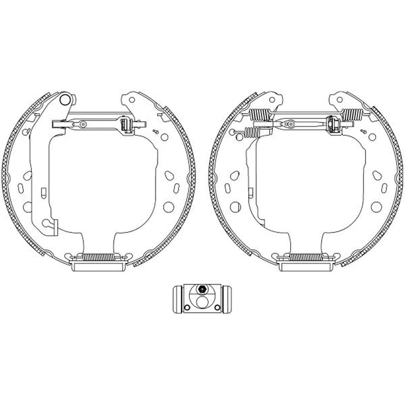 Mintex Brake Shoe Set Axle Kit MSP287