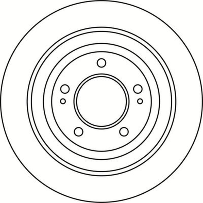 Abtex 2 x Solid Rear Brake Discs BD2014S