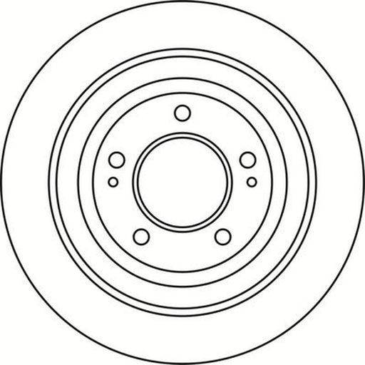 Abtex 2 x Solid Rear Brake Discs BD2014S
