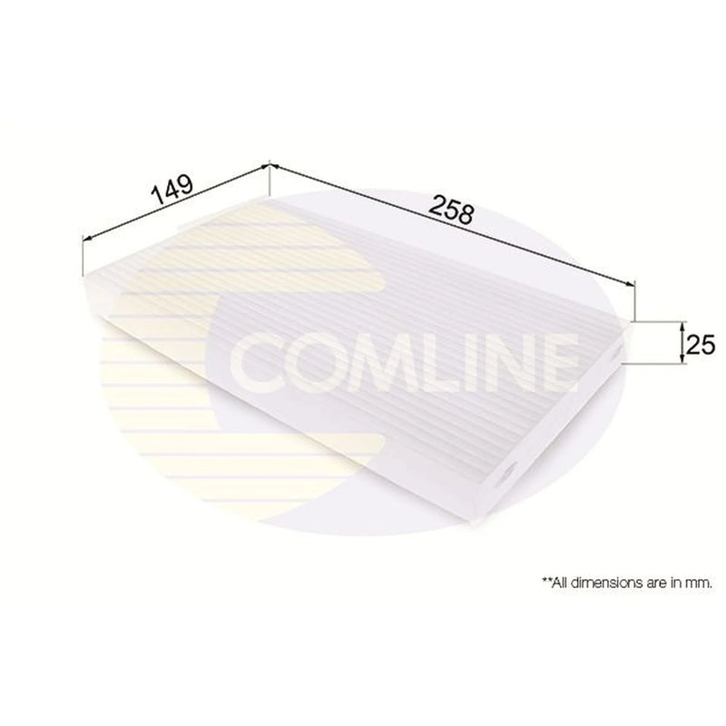 Comline Cabin Air Filter (Pollen Filter) EKF344
