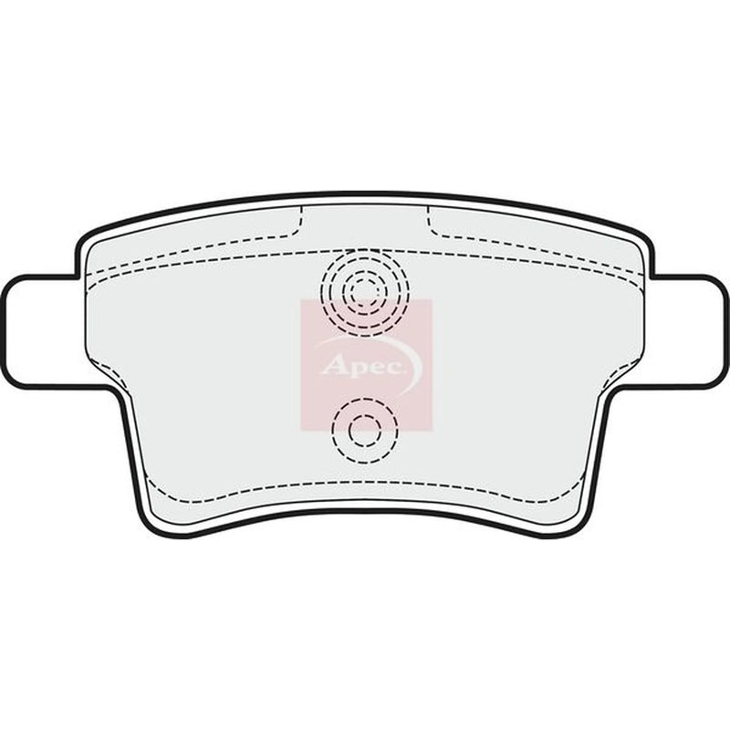 Apec Rear Brake Pad Set PAD1526