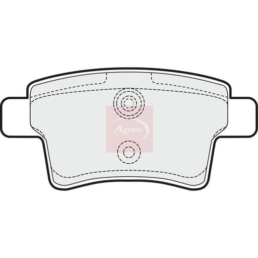 Apec Rear Brake Pad Set PAD1526