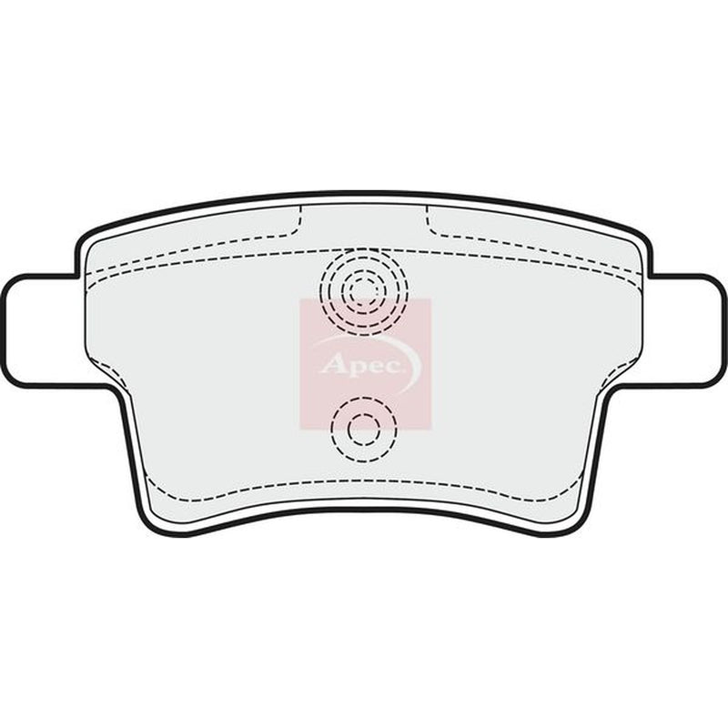 Apec Rear Brake Pad Set PAD1526