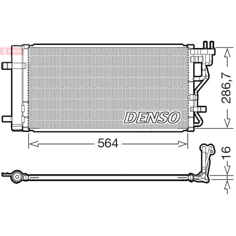 Denso Air Conditioning Condenser DCN41027
