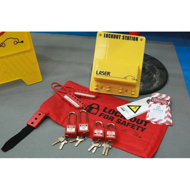 Laser Tools Combined Lockout Station Kit - PL