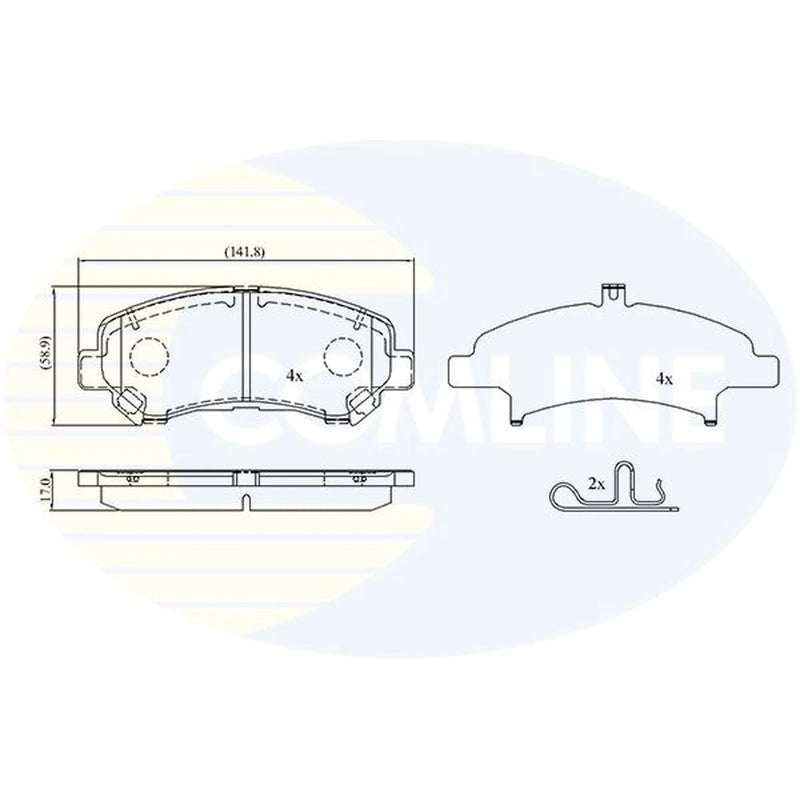 Comline Front Brake Pad Set CBP33810