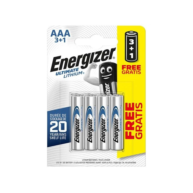 Energizer® Ultimate Lithium AAA x 3 +1 FOC S5716 - S5716