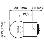 Valeo 2 x Indicator Turn Signal Bulb BA15s 12V 5W 032109