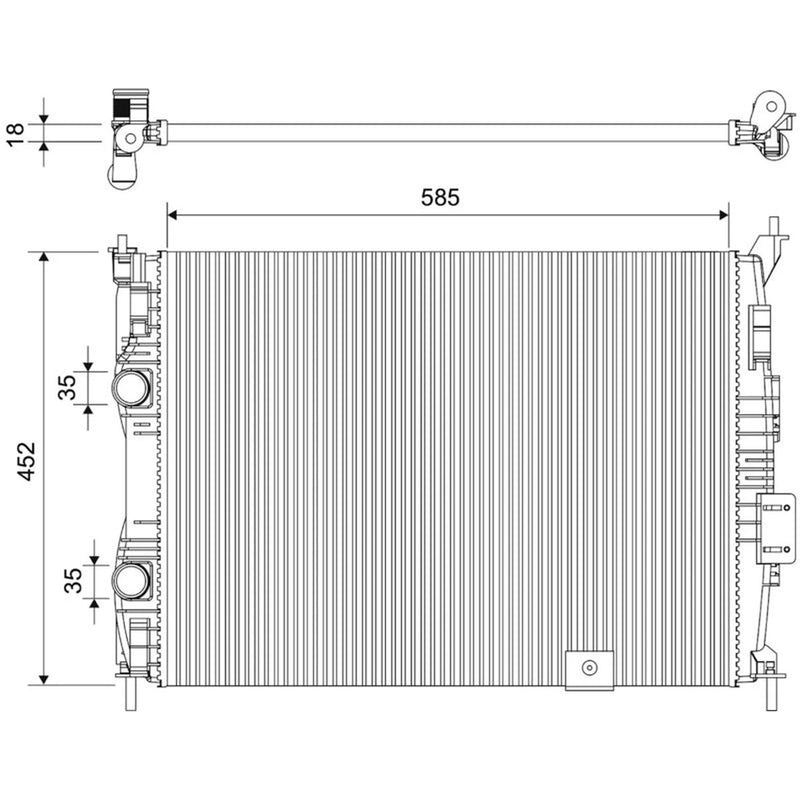 Valeo Engine Radiator 701896