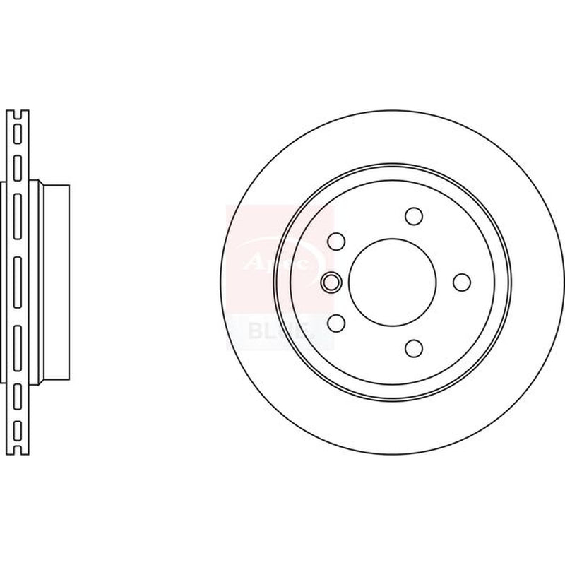 Apec 2 x Vented Rear Brake Discs SDK6074