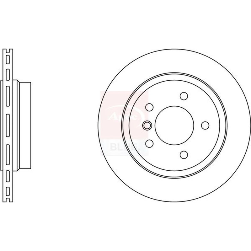 Apec 2 x Vented Rear Brake Discs SDK6074