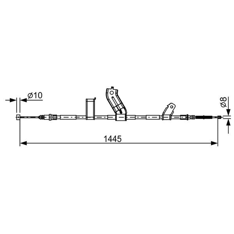 Bosch Handbrake Cable Right Rear 1 987 482 523