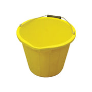 Faithfull Heavy-Duty Bucket 14 litre (3 gallon) - Yellow - FAI3GBUCKYEL