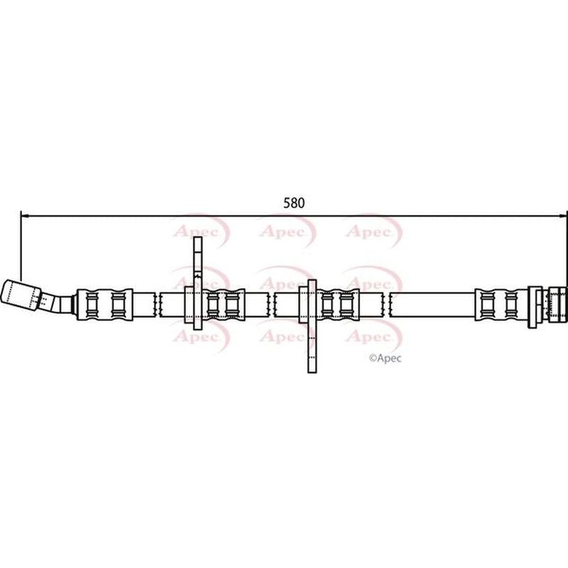 Apec Brake Hydraulic Hose Line Rear HOS3339