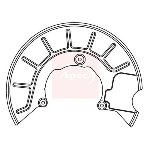 Apec Brake Disc Splash Guard Front Left ASG1049