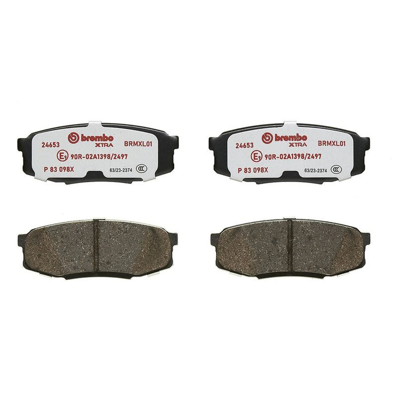 Brembo 4 x Rear Brake Pad Set P83098X