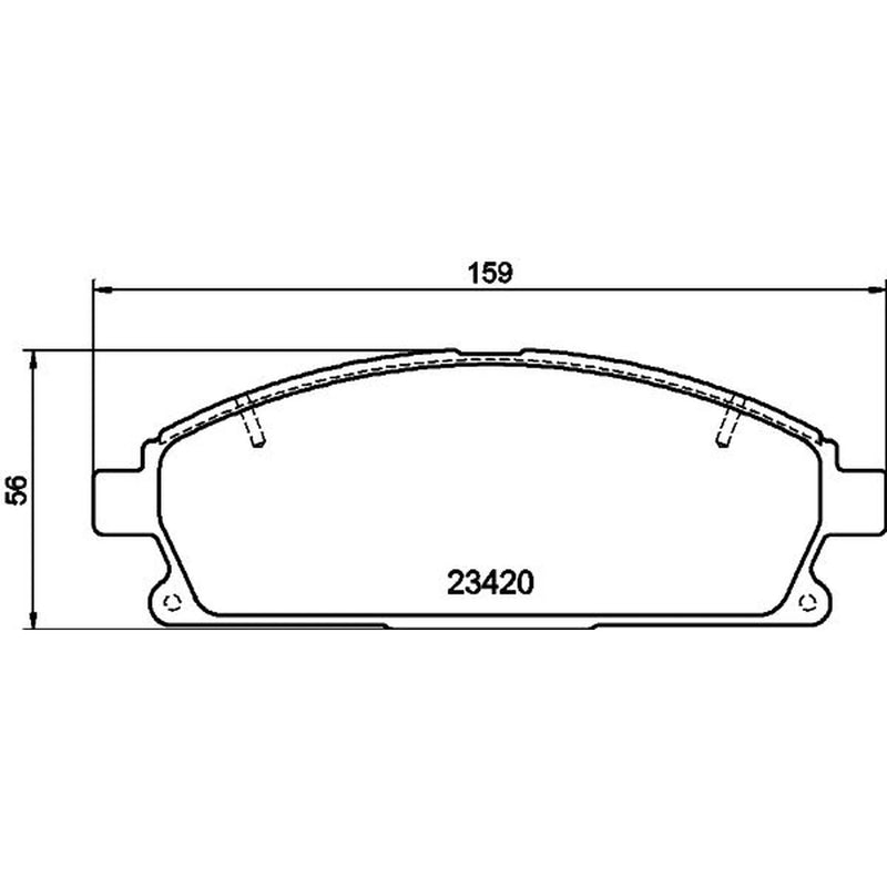 Mintex Front Brake Pad Set MDB3735