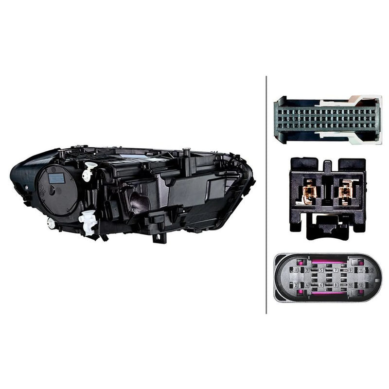 Hella Headlight Headlamp LED Left 1LX 015 390-531