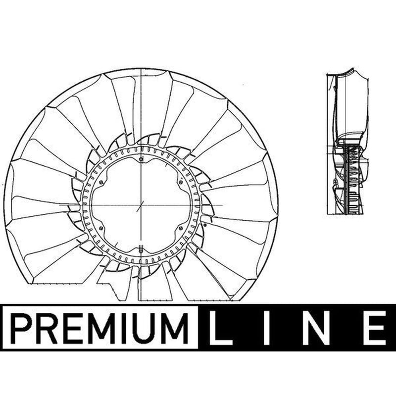 Mahle Radiator Cooling Fan Blade CFW 55 000P