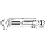 Borg & Beck Brake Hydraulic Hose Line Rear Lef BBH8304