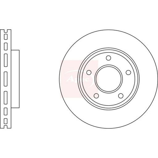 Apec 2 x Vented Front Brake Discs DSK2920