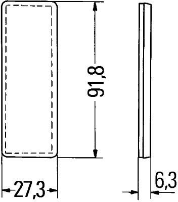 Hella 8RA 342 014-157 Reflector