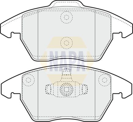 NAPA Front Brake Vented Discs & Pads fits CITROËN PEUGEOT