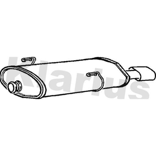Klarius Box With Tail Pipe Rear PG568L