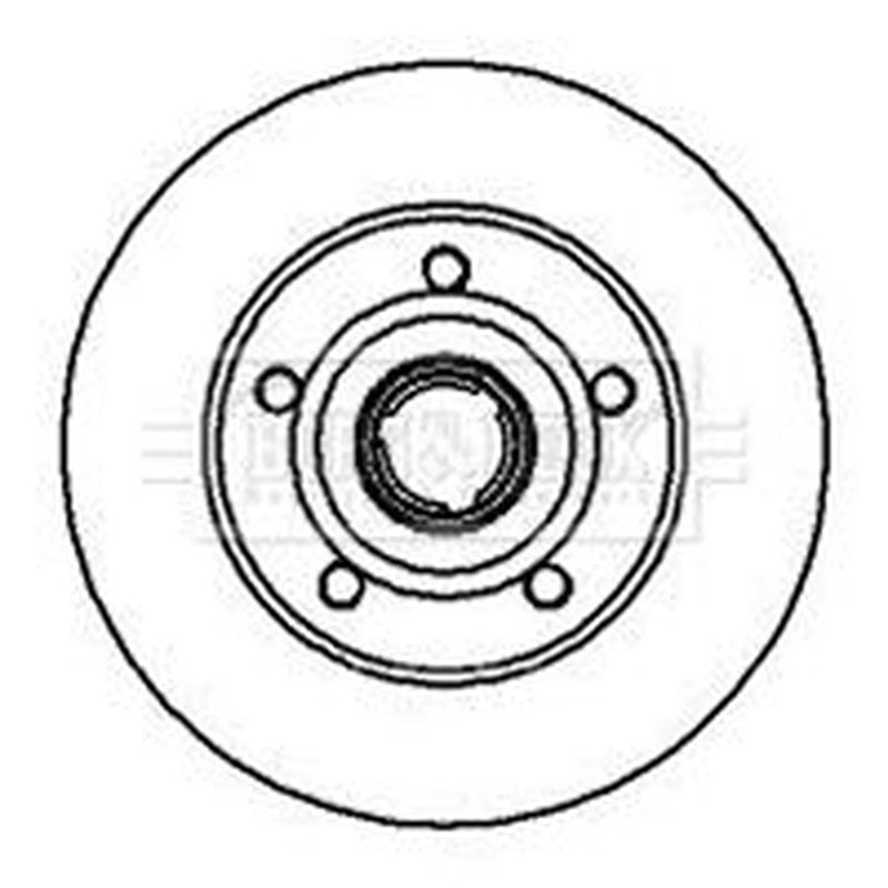 Borg & Beck 2 x Rear Brake Discs BBD5937S