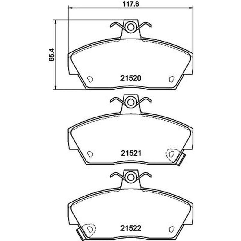 Mintex Front Brake Pad Set MDB1409