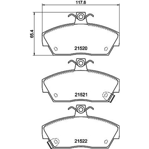 Mintex Front Brake Pad Set MDB1409