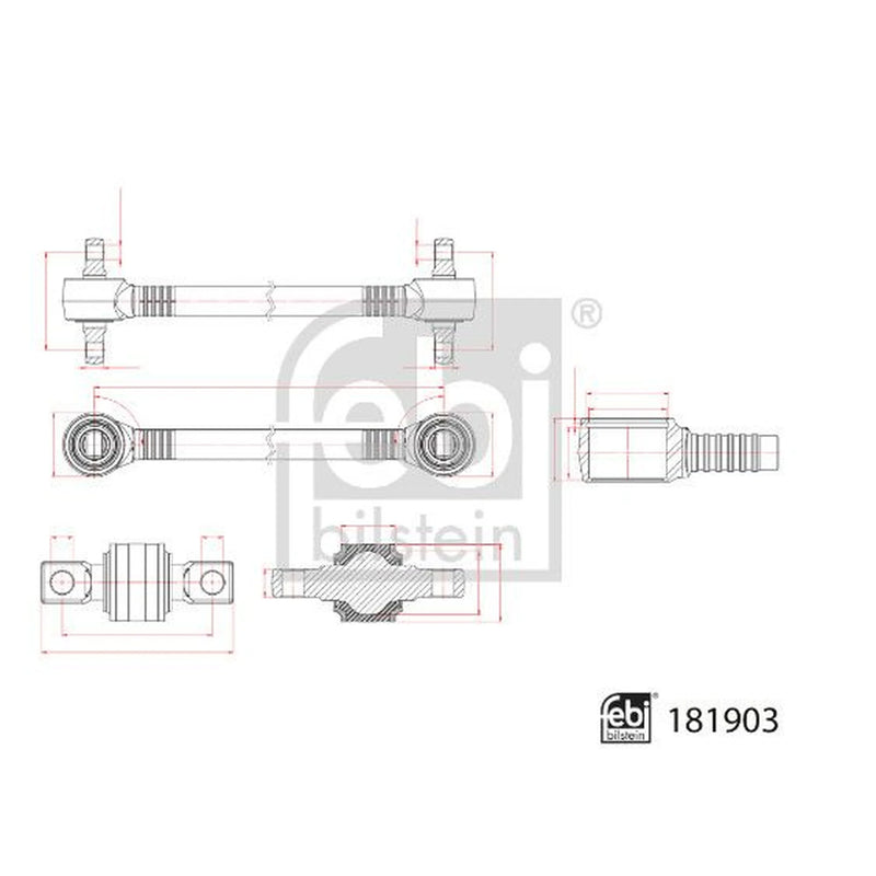 Febi Control/Trailing Arm Rear 181903