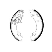 Textar Brake Shoe Set Axle Kit 91048400