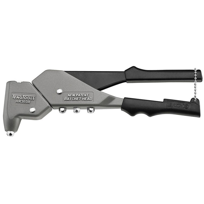 Teng Tools Hand Rivet Gun HR360R 295mm with Swivel Head