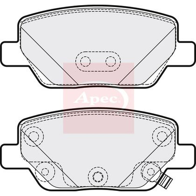 Apec Rear Brake Pad Set PAD2173
