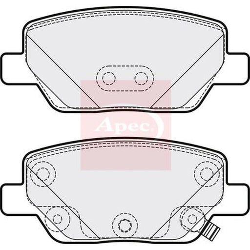 Apec Rear Brake Pad Set PAD2173