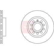 Apec 2 x Vented Front Brake Discs DSK2228